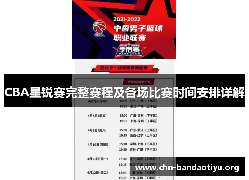 CBA星锐赛完整赛程及各场比赛时间安排详解 CBA星锐赛完整赛程及各场比赛时间安排详解